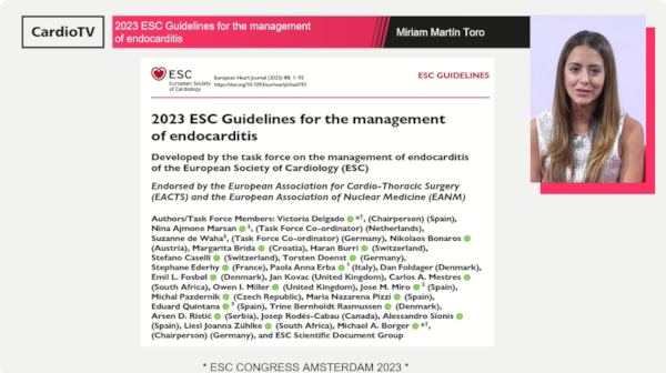 La SEC te lleva a ESC23 [IN] ∙ 2023 ESC Guidelines on Endocarditis (I)
